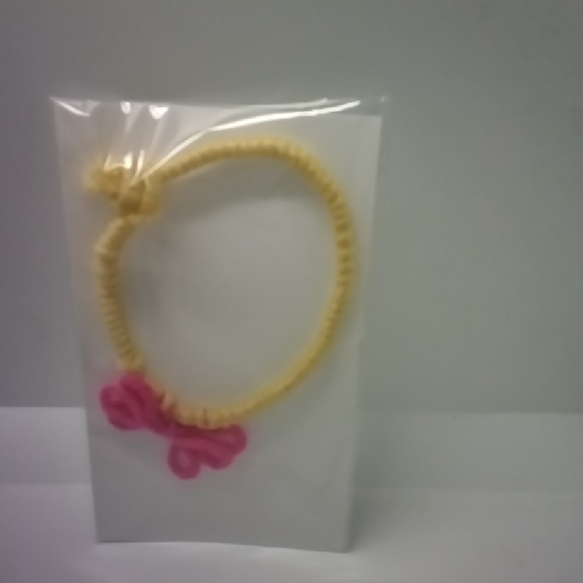 Lorena Espinoza Design Yellow And Pink Bracelet